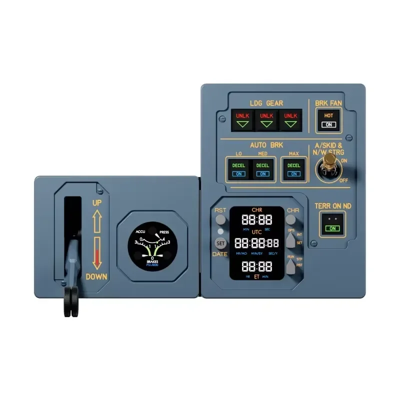 Auto-Brake & Landing Gear Panel – GMP-Compatible Peripheral for Microsoft Flight Simulator and X-Plane