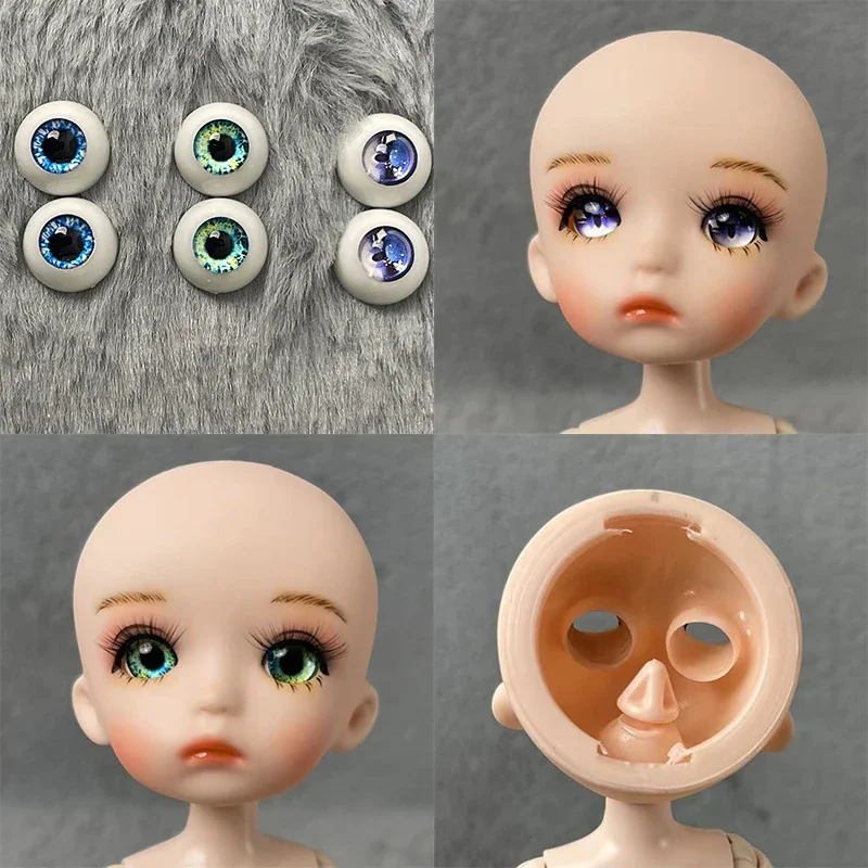 28cm Pink Skin 1/6 Bjd Doll Full Set Princess Doll Mechanical Joint Body Handmade DIY Makeup Dolls Kids Girls Dolls Toy Gift