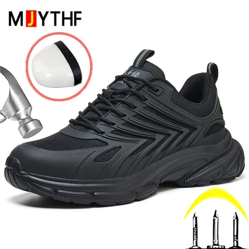 

Дышащие рабочие защитные кроссовки для мужчин с сетчатым верхом, изолированные до 10 кВ, с защитой от ударов и проколов, с композитным носком, безопасная обувь