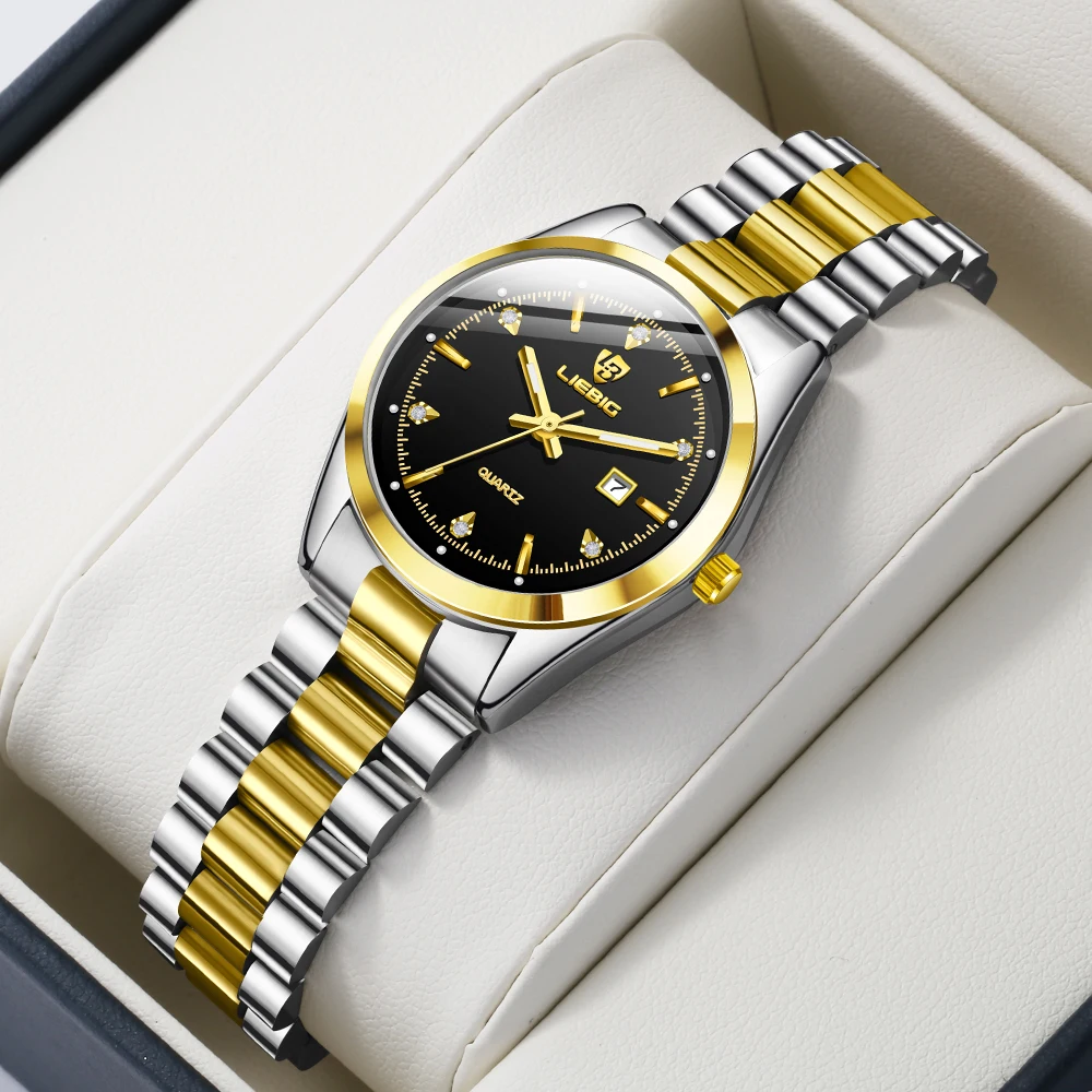 

Fashion Top Brand Luxury Stainless Steel Quartz Wristwatch For Female Ladies Girl Fashion Waterproof Watch Women Relogio Feminin