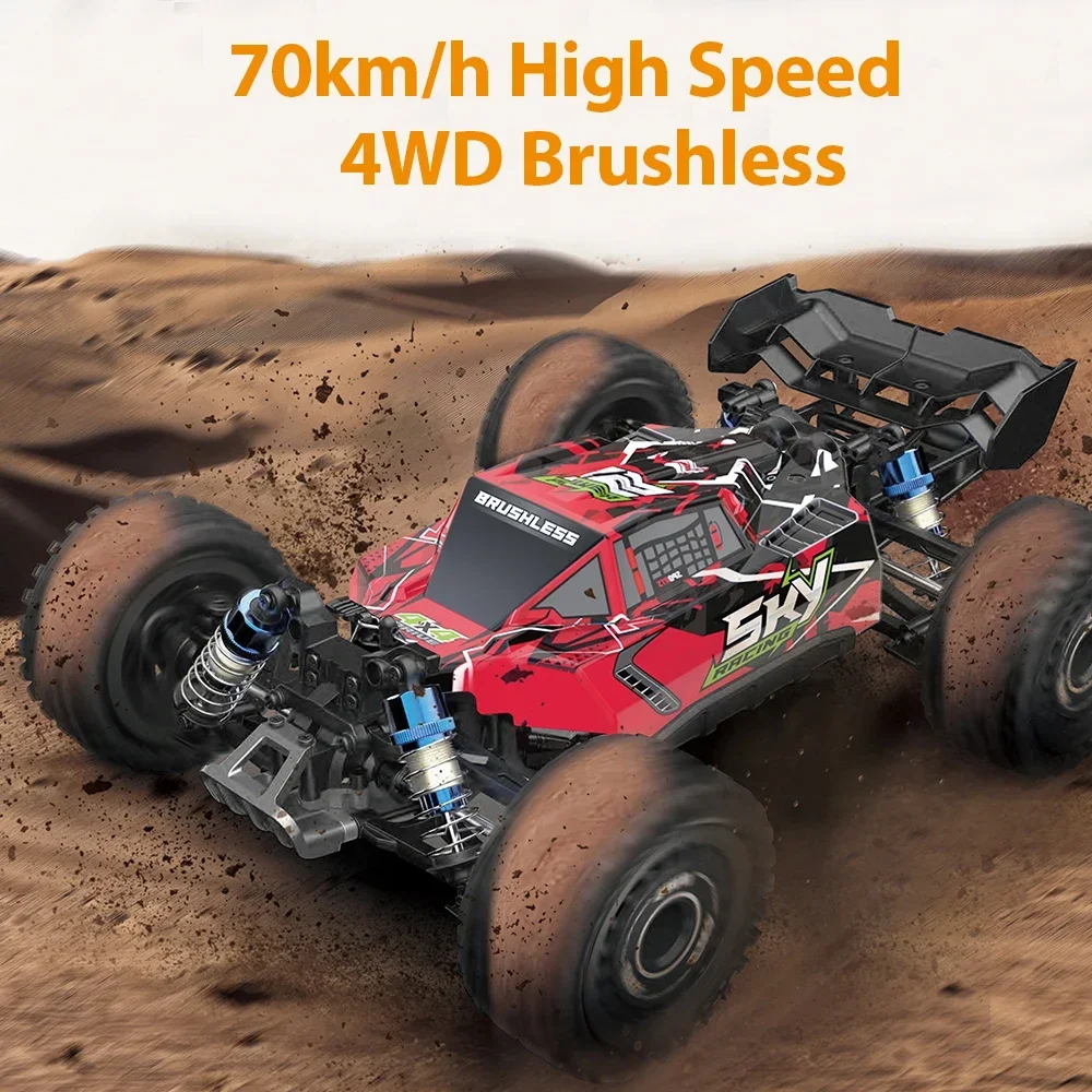 Rock Crawler 70km/h 4WD Electric RC Racing Drift Car Off Road 1:16 High Speed Brushless Remote Control Truck Toys For Boys