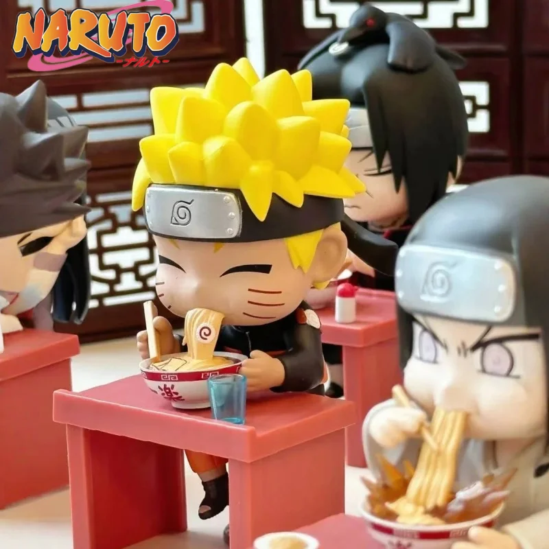 

Bandai Naruto Shippuden Ramen Series слепая коробка милая аниме фигурка модель игрушка орнамент праздничный подарок коллекционная Саске