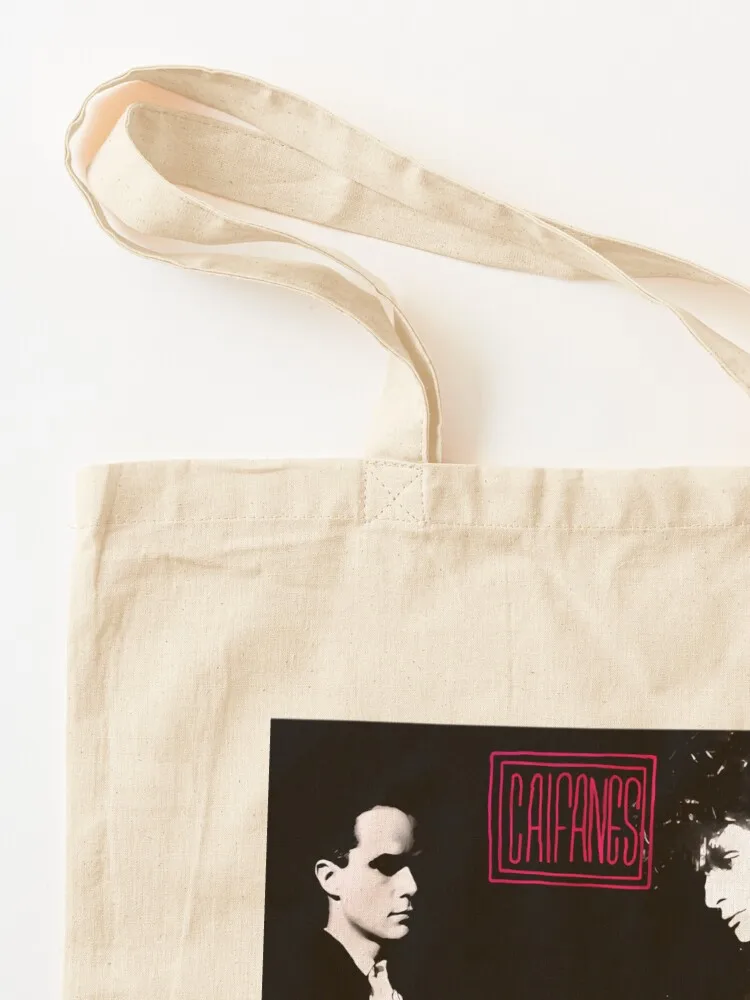 الفرقة Caifanes شعار الموسيقى المشارك حمل حقيبة حمل حقيبة مخصصة حمل الحقائب الجمالية حقيبة قماش أكياس البقالة قابلة لإعادة الاستخدام #3