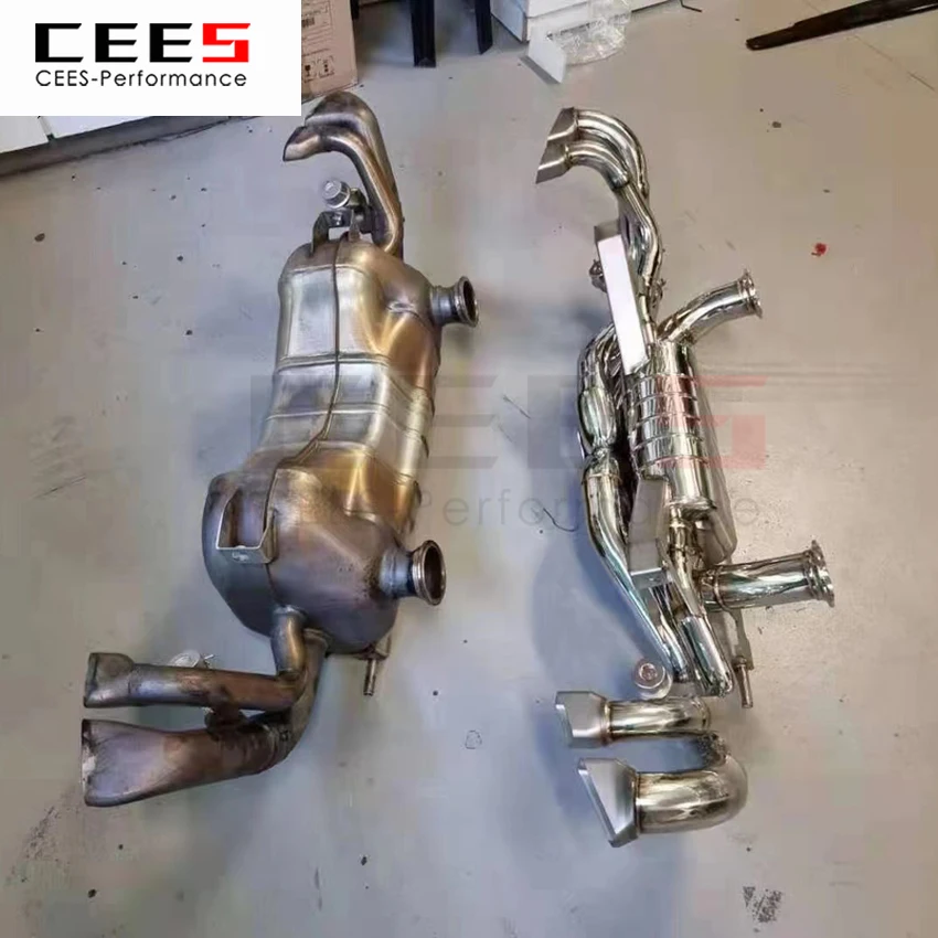 

CEES Exhaust System For Audi R8 Stainless Steel Performance Valve Muffler Catback Escape Tubo Escape Coche Car Accessories