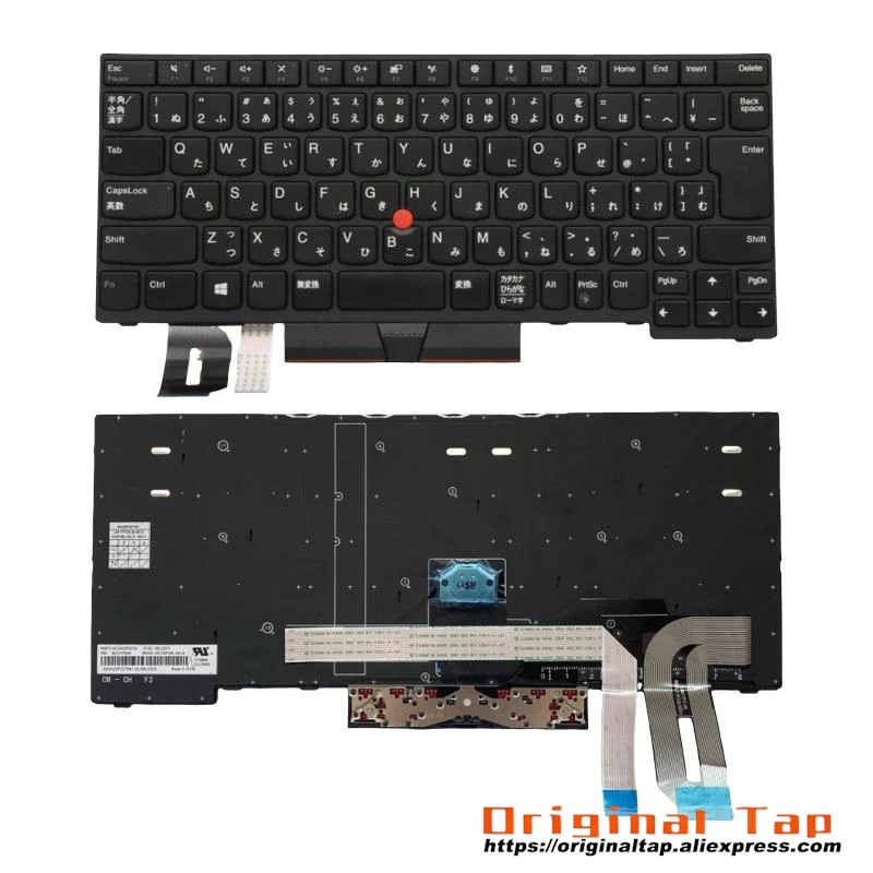 JP Japanese Keyboard for Lenovo Thinkpad E495 E480 E485 E490 T480S T490 T495 P43S L480 L490 L380 L390 Yoga 01YP270 01YP350 01YP5