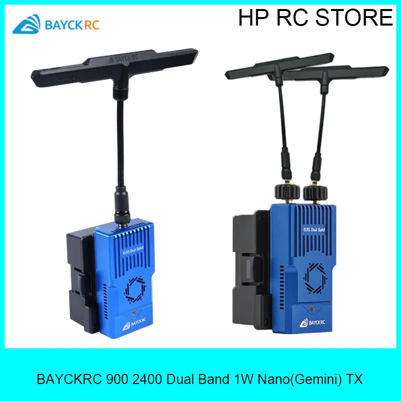BAYCKRC ELRS Dual Band Nano TX Module 900MHz 2400MHz 1W Gemini ExpressLRS Transmitter for FPV Drone Radio Controller