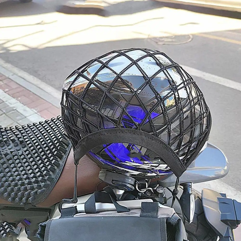 Motorcycle Helmet Storage Bag Mesh Net High Elasticity Double-layer Helmet Item Protection Net Storage Accessory Mesh Bag