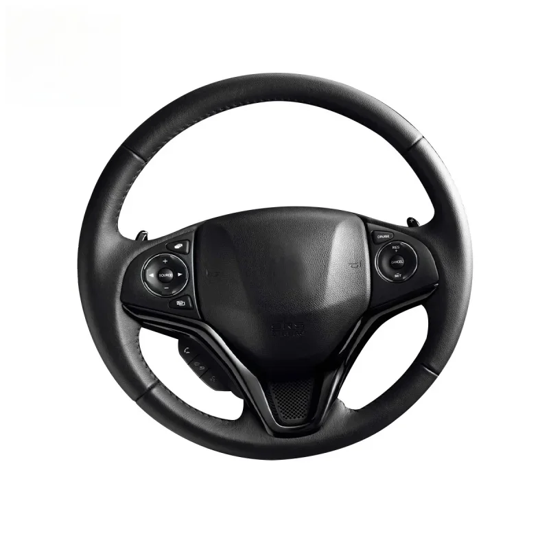 High Quality Leather Steering Wheel Fit HRV 2021 Auto Interior Accessories Durable