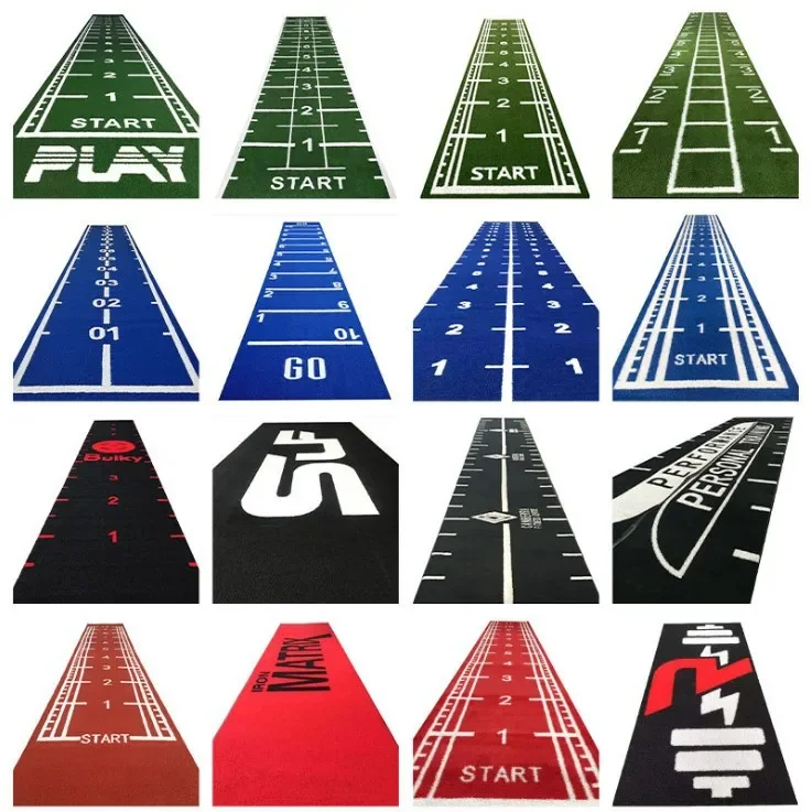 Customized Indoor Fitness Gym Turf Mat Fireproof Artificial Grass Carpet for Soccer & Sled Running Track Made From Rubber