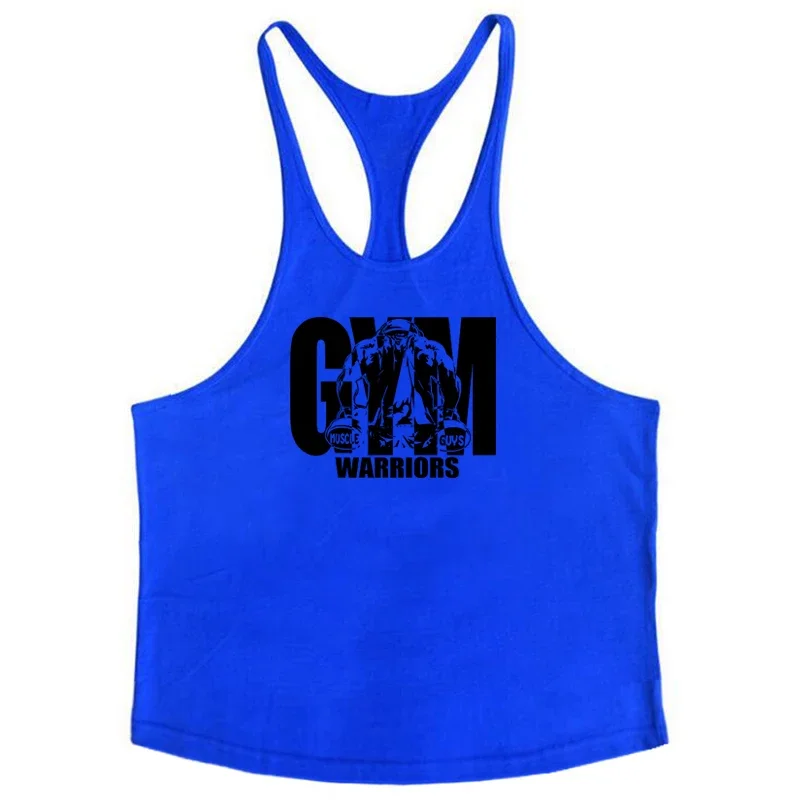 Poure Cotton Gym Stringer Tank Top Men Clothing Bodybuilding Sleeveless  Y Back Fitness Vest Summer Muscle Singlets Workout Tank