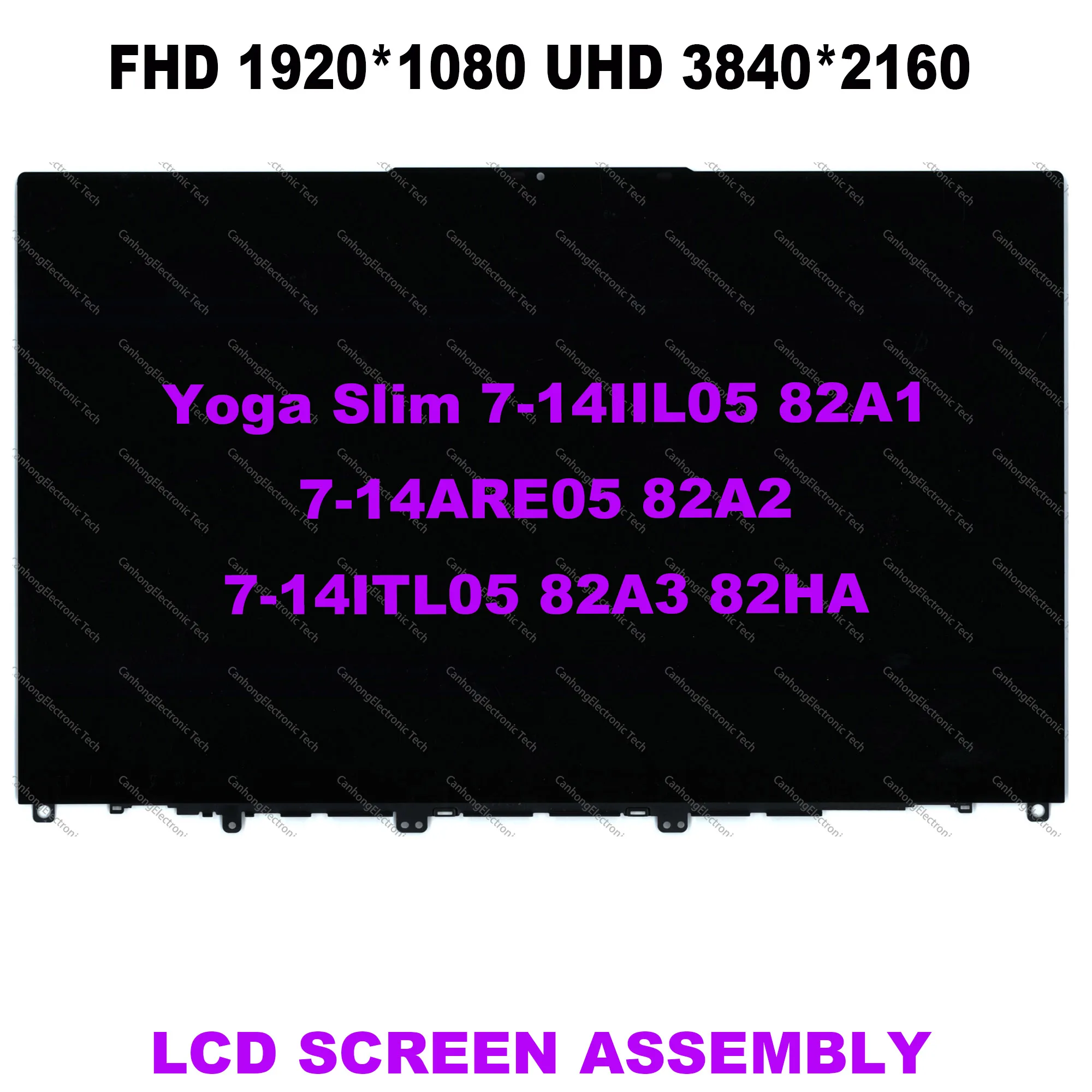 Imagem -01 - para Lenovo Yoga Magro 714iil05 82a1 7-14are05 82a2 7-14itl05 82a3 82ha Monitores Lcd Montagem de Substituição da Tela 5d10s39645 14 para lenovo yoga magro 714iil05 82a1 7 14are05 82a2 7 14itl05 82a3 82ha monitores lcd montagem de substituicao da tela 5d10s39645 14 01