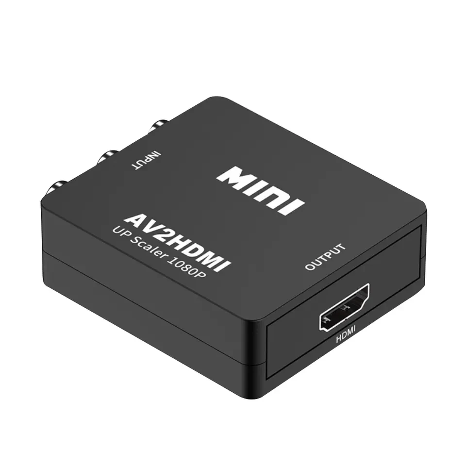 Adattatore Audio Video composito da Mini AV a HD 1080P per convertitore TV HD AV2HD