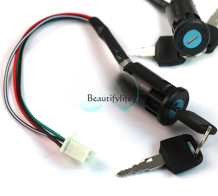 

Mini Sports Car Accessories All Kinds of Modified Car 4-Wire Electric Door Lock ATV Key Switch