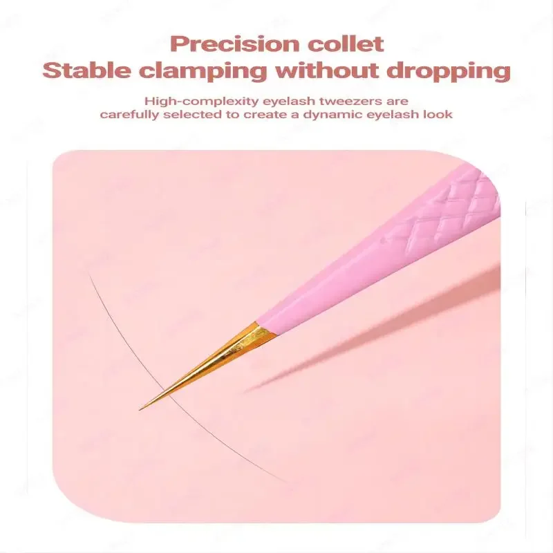 Eyelash Extension Tweezers Makeup Stainless Steel Eyelash 3D accurate Clip