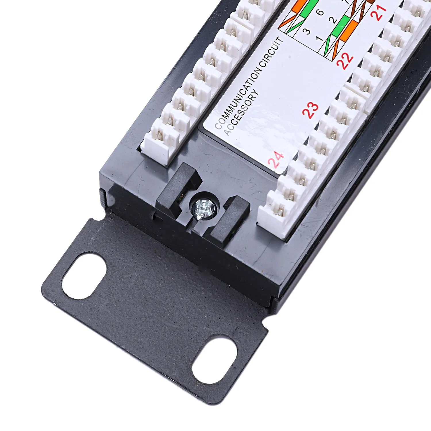ABNP UTP 24 포트 Rj45 패치 패널 랙 케이블 벽 장착형 브래킷 커넥터 랙 도구 이더넷 Lan 네트워크 어댑터 CAT6