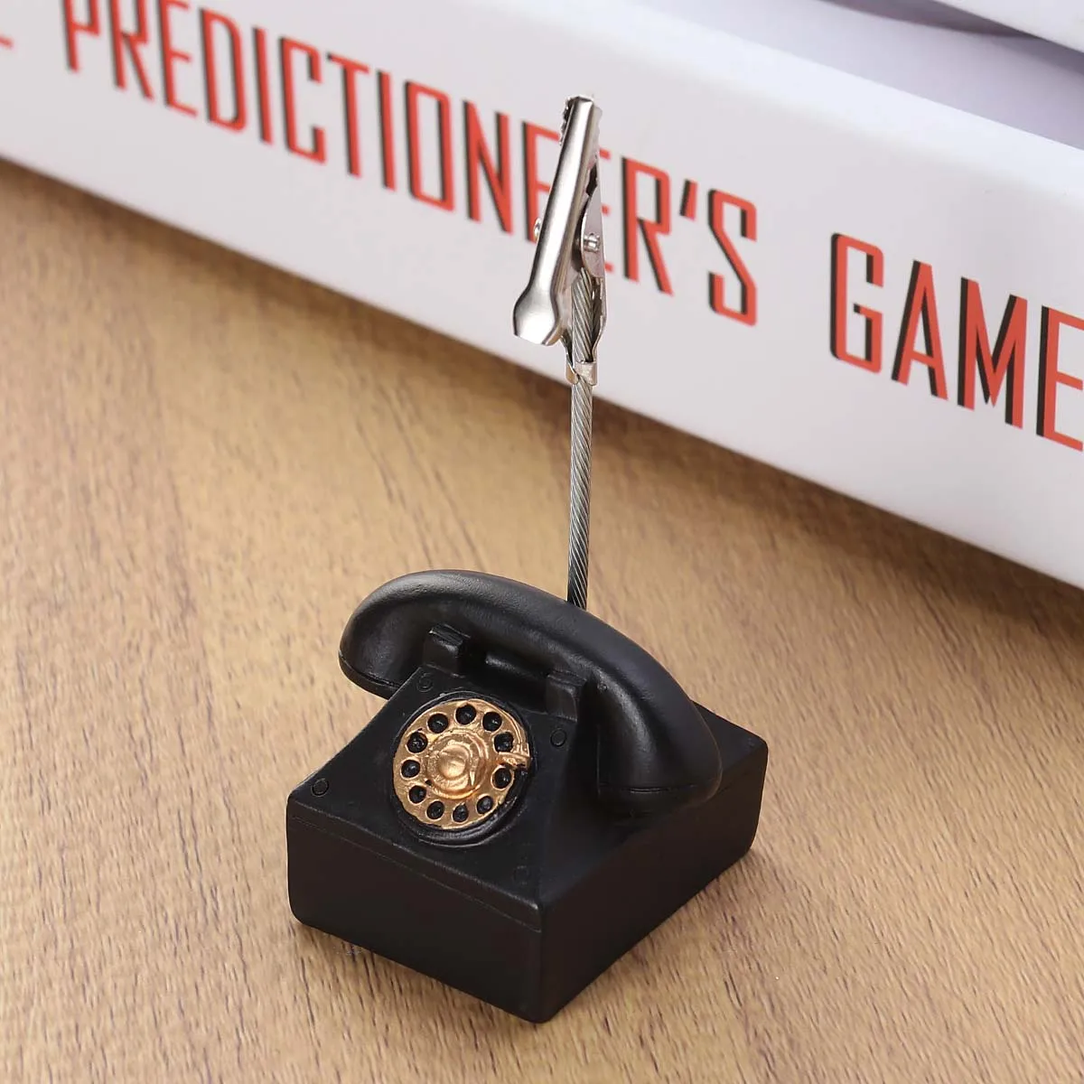 1Pcs Vintage Style Resin Message Clip Desk Memo Holder for Office Home Use Photo Stand Note Folder Table Decoration Item