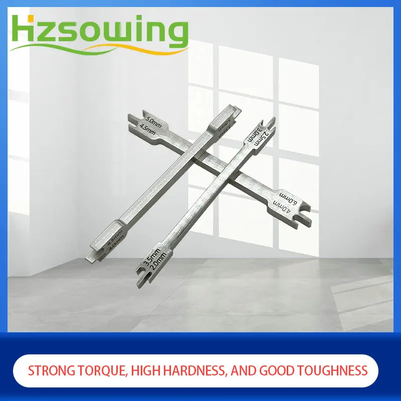 Dental 2.0-6.0mm Orthodontic Bracket Positioner Stainless Steel Rod Brace Gauge Locator Dentistry Tool Instrument 3 size