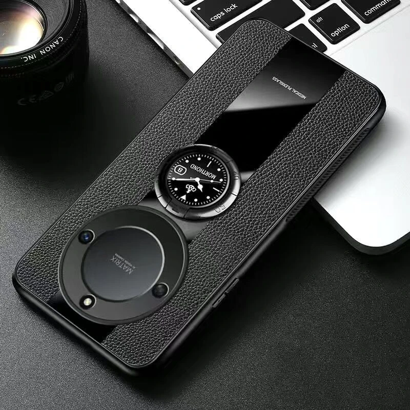 Magnetic Holder Case For Realme 11 Pro Plus Case Luxury PU Leather Phone Cover For Realme 11 11Pro 5G Funda Ring Capa Bumper