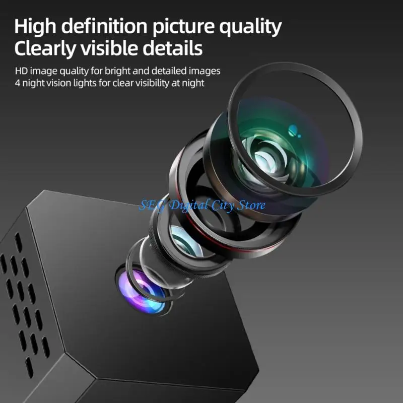 U75B Home Security Camera Lightweight 1080P Recording Device for Adventure and Content Creators
