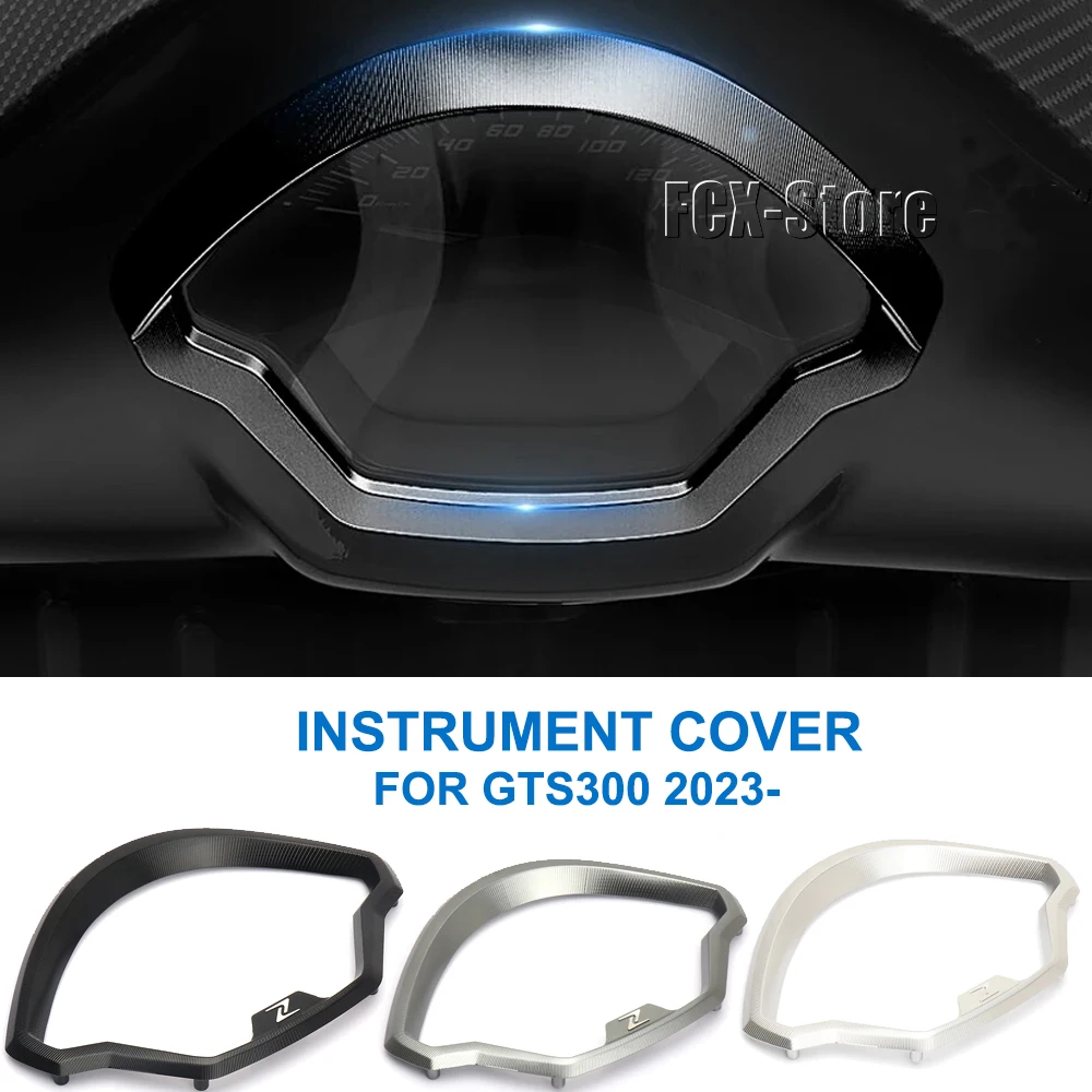 Motorcycle Front Speedometer Gauges Trim Ring Frame Cover Visor For Vespa GTS 300 GTS300 gts300 Gts 300 2023 2024