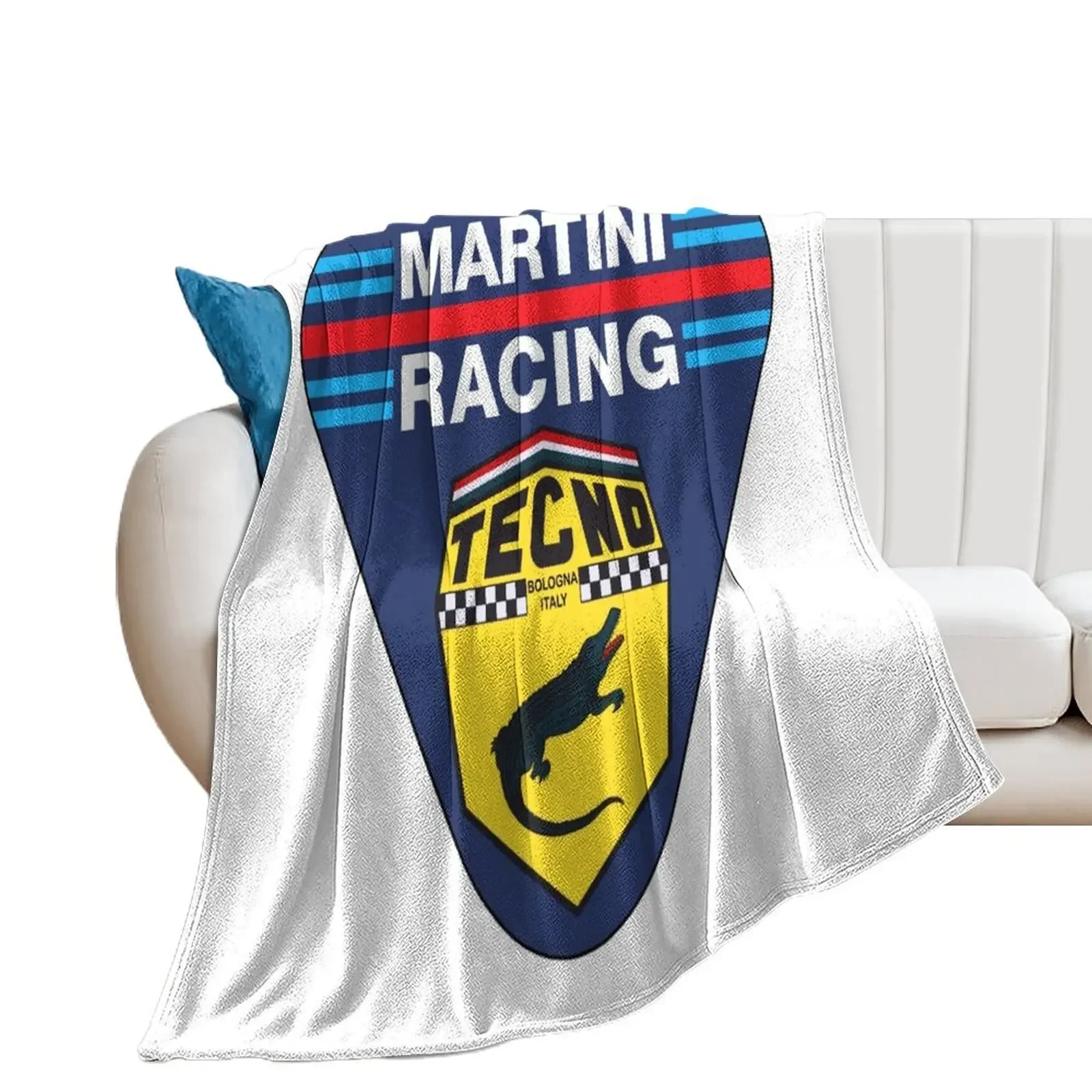 Martini Racing Car Throw Blanket for sofa Single Cute Soft Beds Blankets