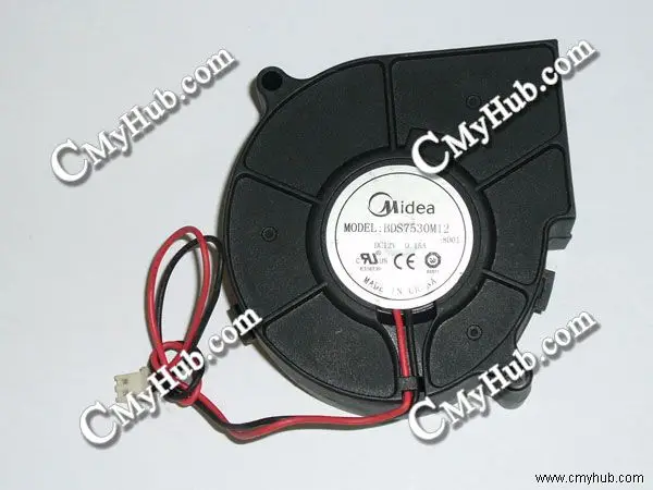 For Delta Electronics BDS7530M12 8D01 DC12V 0.15A 74x73x30mm 2Pin 2Wire Projector Cooling Fan BDS7530M12 -8D01 8D01