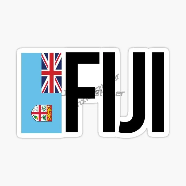 

FIJI DIVE Flag Code Car Decal Accessories Car Truck Laptop Cover Scratch Decorative Stickers Appliance Accessories