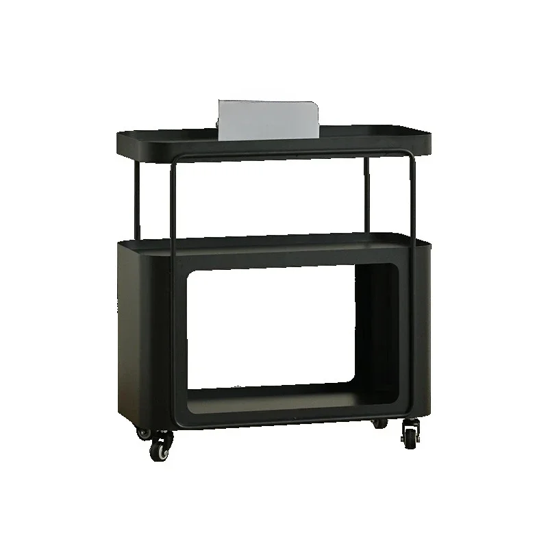 

Wrought iron living room sofa side table removable small tables creative balcony mini coffee tables black bedside tabl
