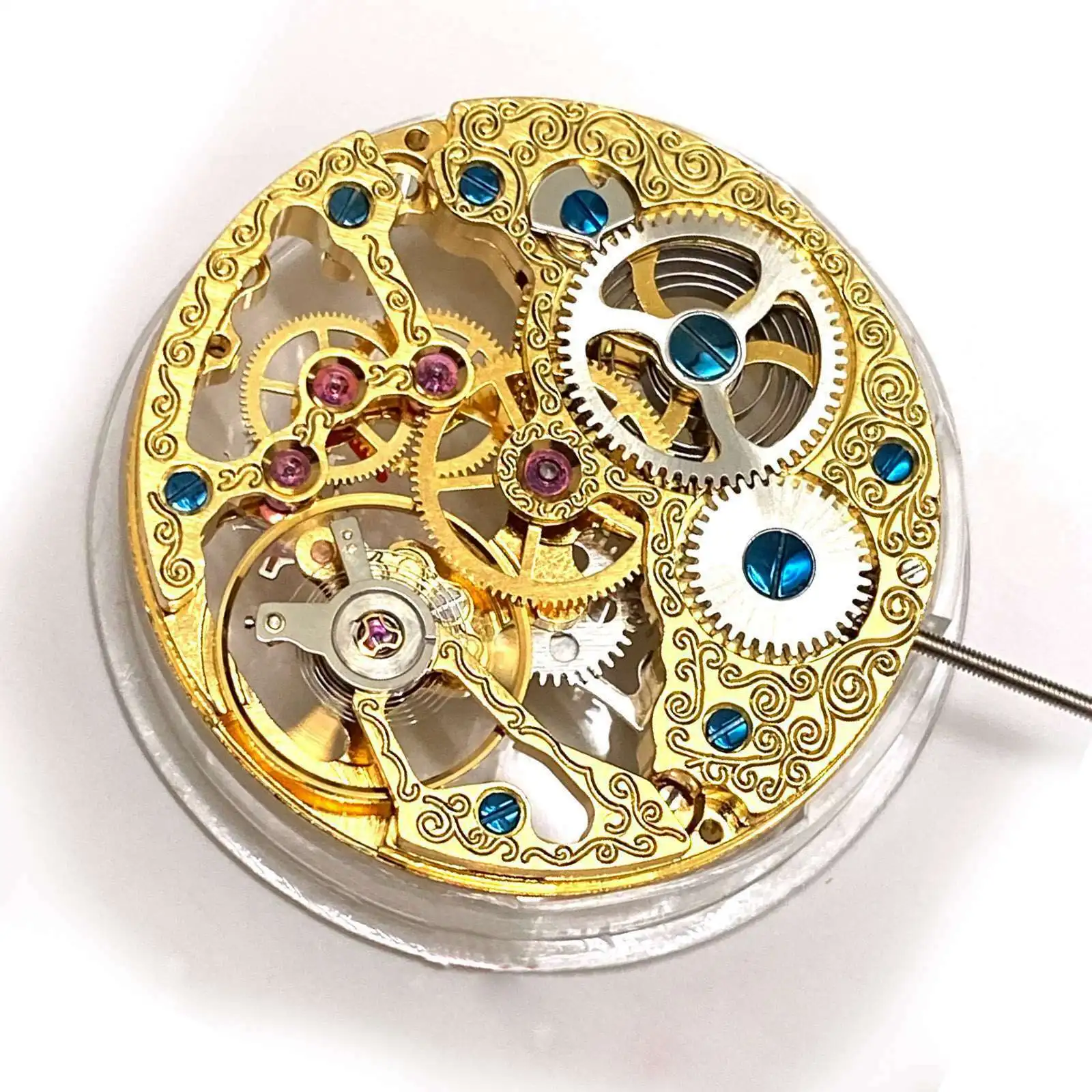 

Vintage Hollow Skeleton 21600bph Mechanical For 6497 ST3600 Movement Handwind Men's Watch Watch Movement Replace Accessories