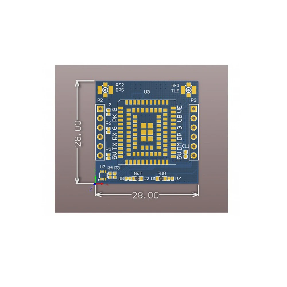 

Ultra-small 4G Module Iot Serial Communication Data Transparent Transmission DTU 4G Module Air780E 4G LTE Multi-Standard Module