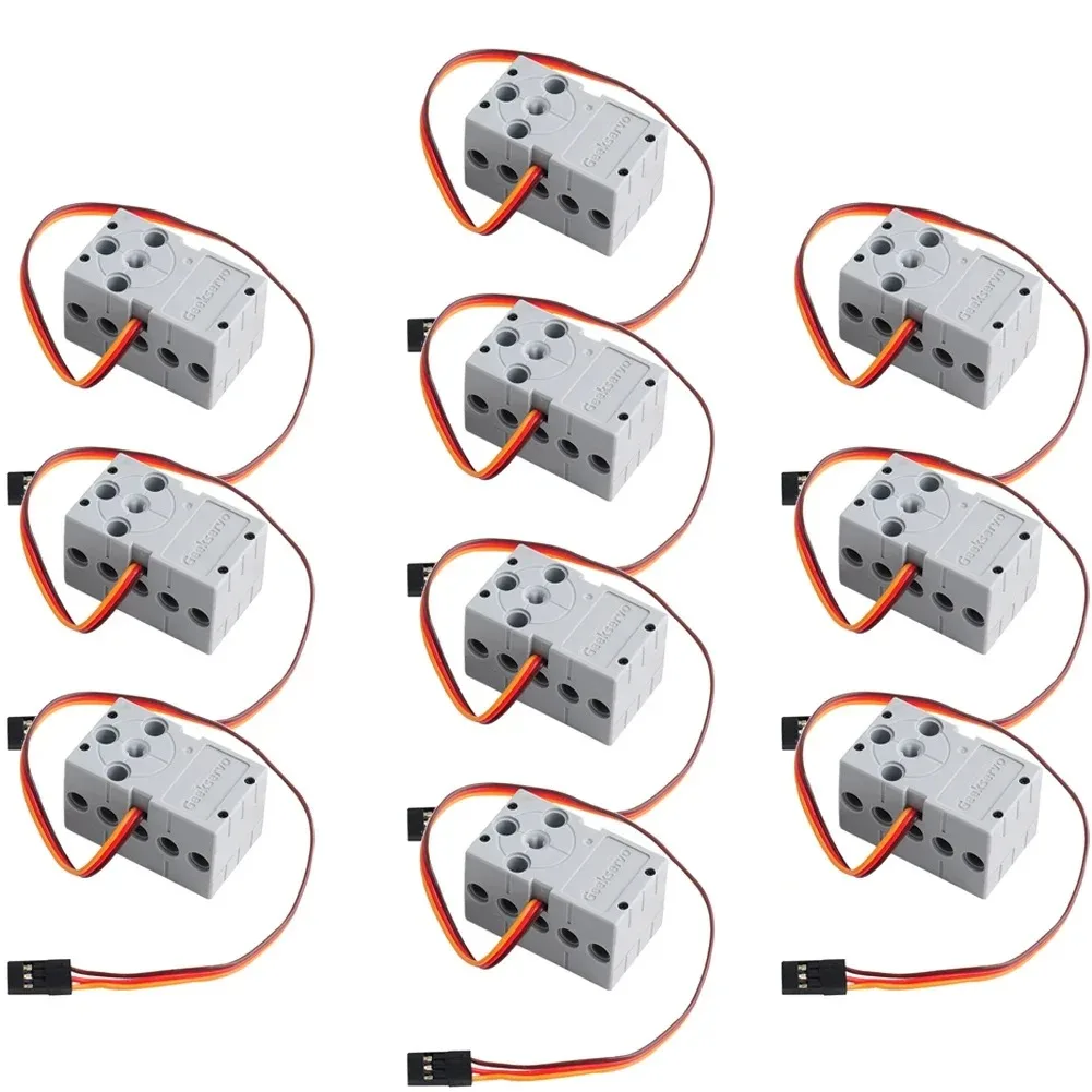 1/2/4/10pcs 2KG Grey 360 Degree Geek Servo Motor 4.8V-6V For Micro:bit Raspberry Pi DIY Building Blocks Programmed Robotics Toy