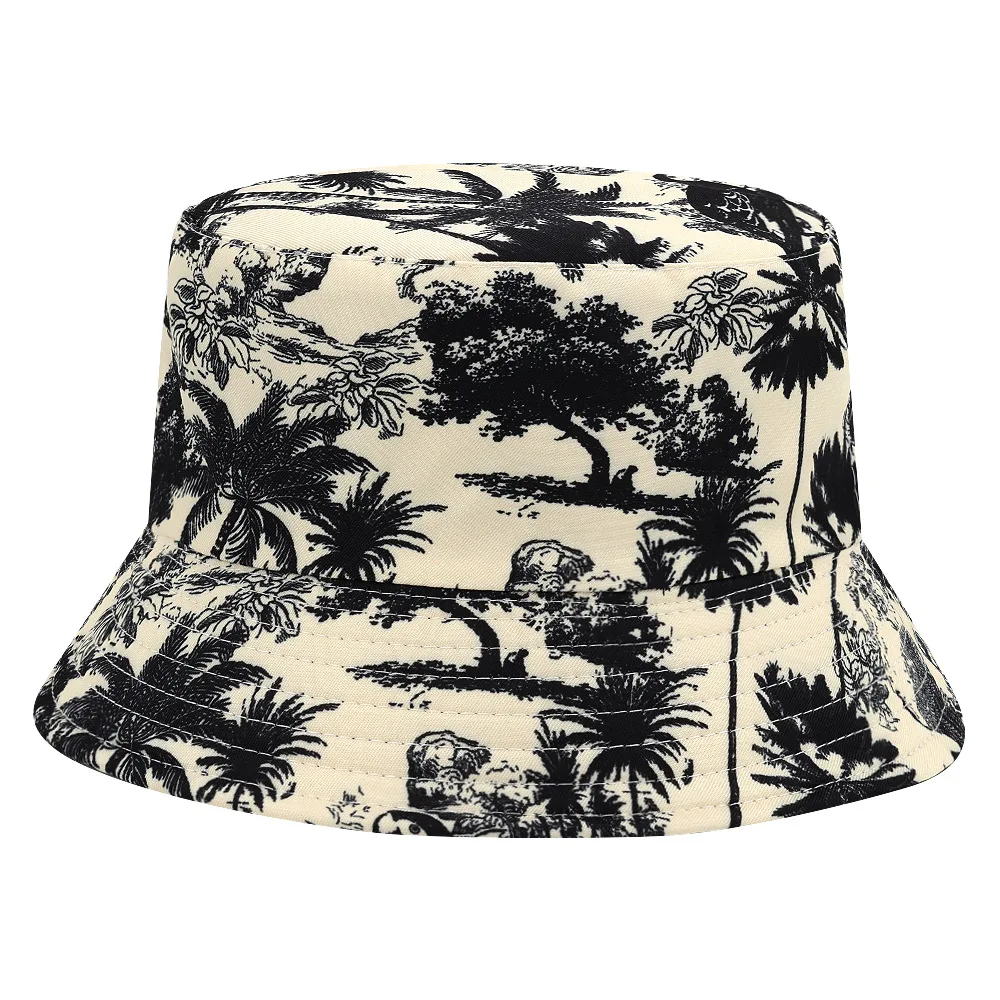 2024 New Luxury Design Bucket Hats for Women Men Summer Outdoor Sunscreen Panama Female Travel Fashion Fisherman Caps Anti-Sun