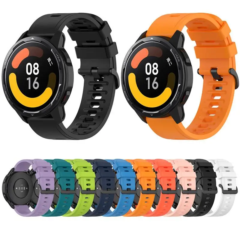 Strap For Xiaomi Watch S1 Active/Color 2 Silicone Band Correa Bracelet For Polar Vantage M/Amazfit Pace/Honor Magic Watch 2