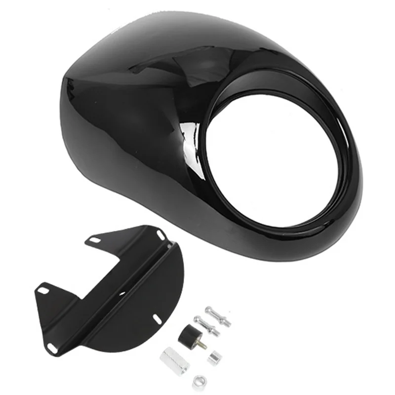

A77Q-Headlight Cover Motorcycle Headlight Cover Headlight Cover For XL1200 Bright Black
