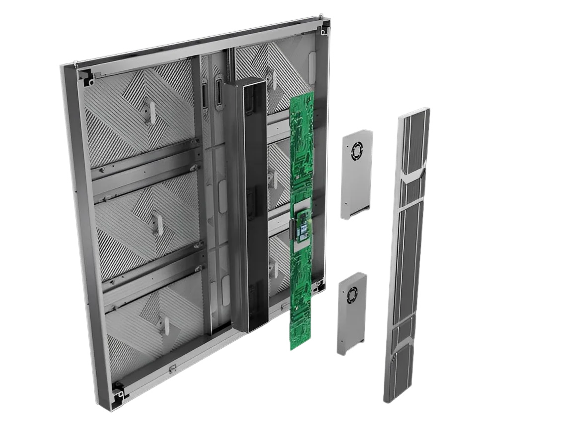 CFS سلسلة 960*960 خزانة فيديو Ecran Led Exterieur Publicite في الهواء الطلق كامل اللون الألومنيوم P10mm Couleur Publicitaire Geant