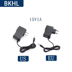 LED 스트립 조명용 범용 전원 공급 장치, 15V 1A AC 110V 220V 충전기 어댑터, EU/US 범용 플러그, 1 개/로트