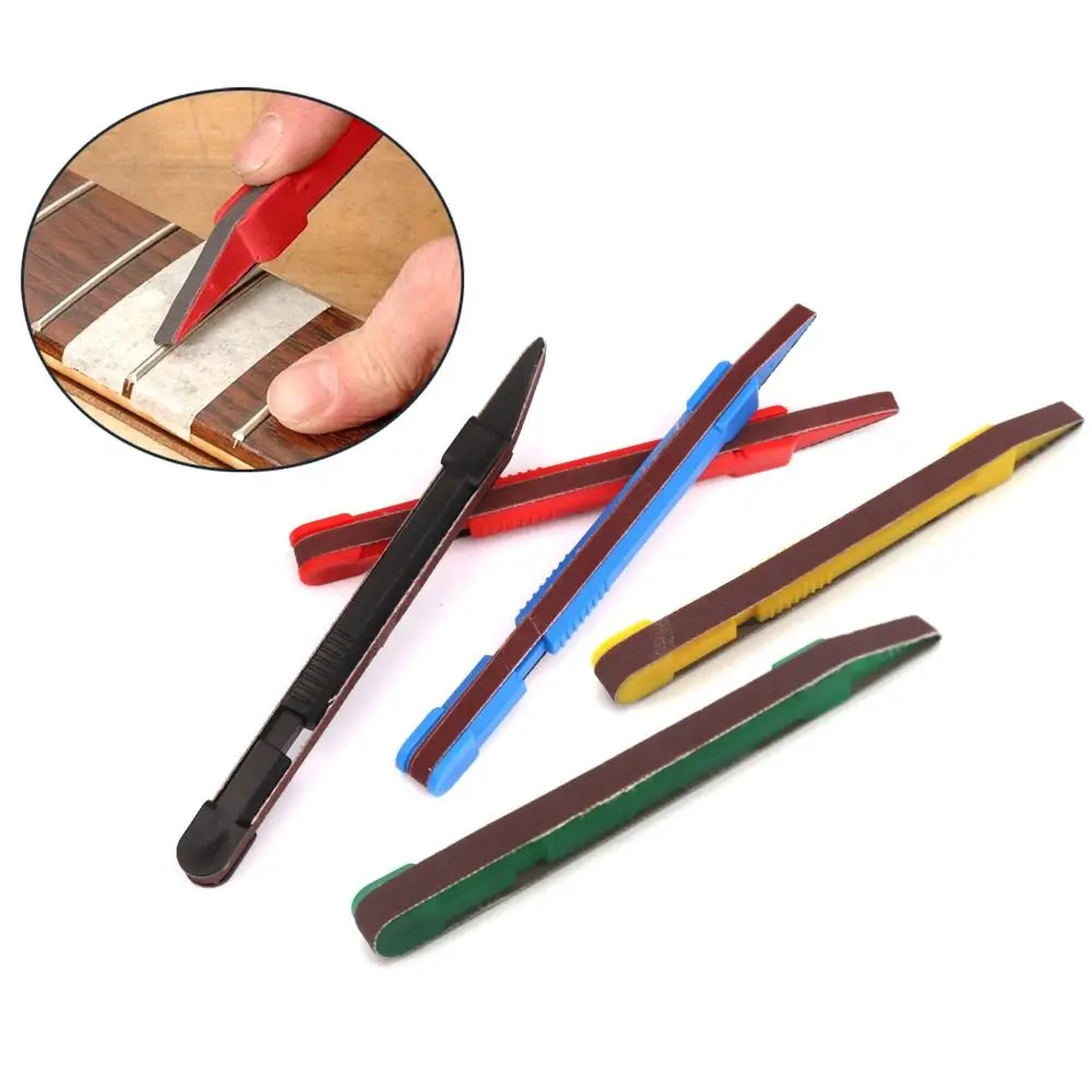 16cm Length Guitar Fret Polishing Pen Pen Shape Fretboard Sanding Fretboard Sanding Repair Tool Fret Polishing with Sand Belt