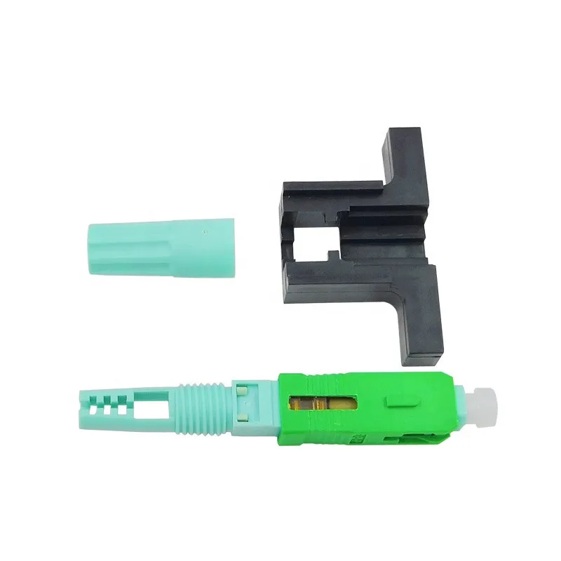 New SC APC UPC Fiber Optic Connector 58mm FTTH Optical Fast Connector Single-Mode Fiber Quick Connector