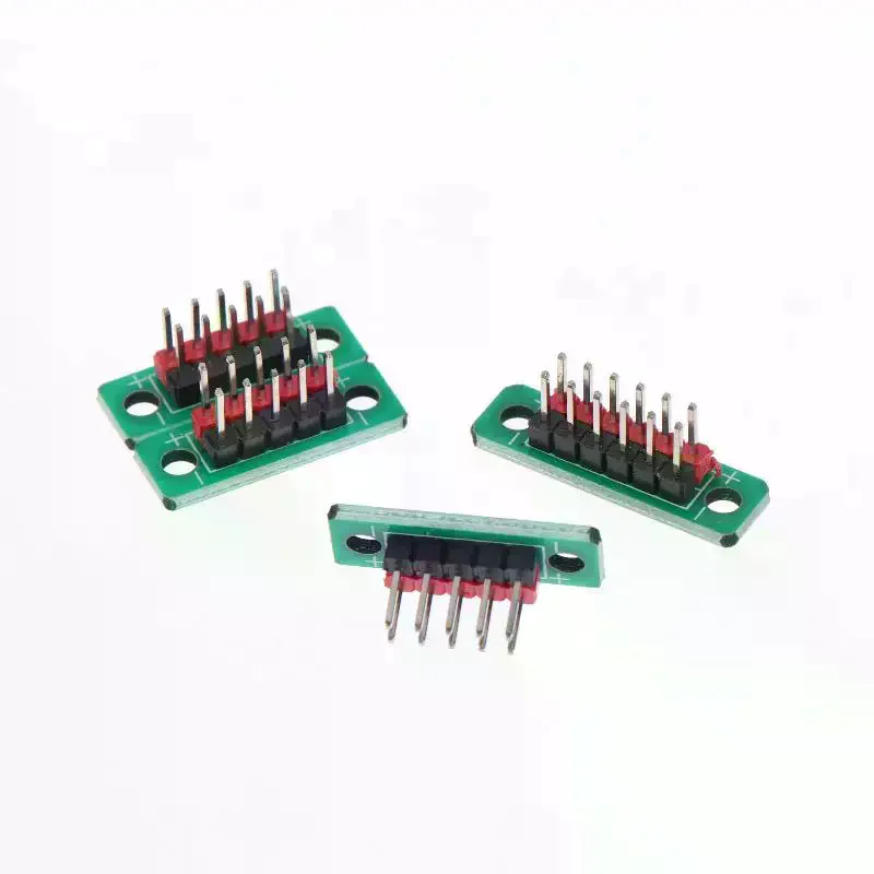 5P/6P Terminal Wire Transfer Board 1/5Pcs 2.54mm 2-Row Pin Distribution Board for DIY RC Drone Circuit Wiring