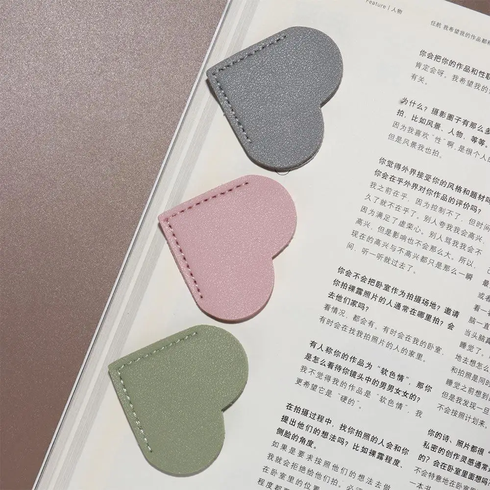 Cute Heart-shaped Corner Page Marker Vintage Multicolor Book Page Marker Book Decorative Creative Reading Bookmarks Readers