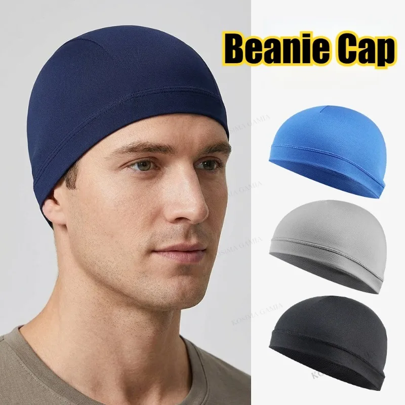 Cooling Skull Cap Helmet Liner Sweat Wicking Cycling Running Hat Men Women for Motorcycle Riding Cycling Mountaineering