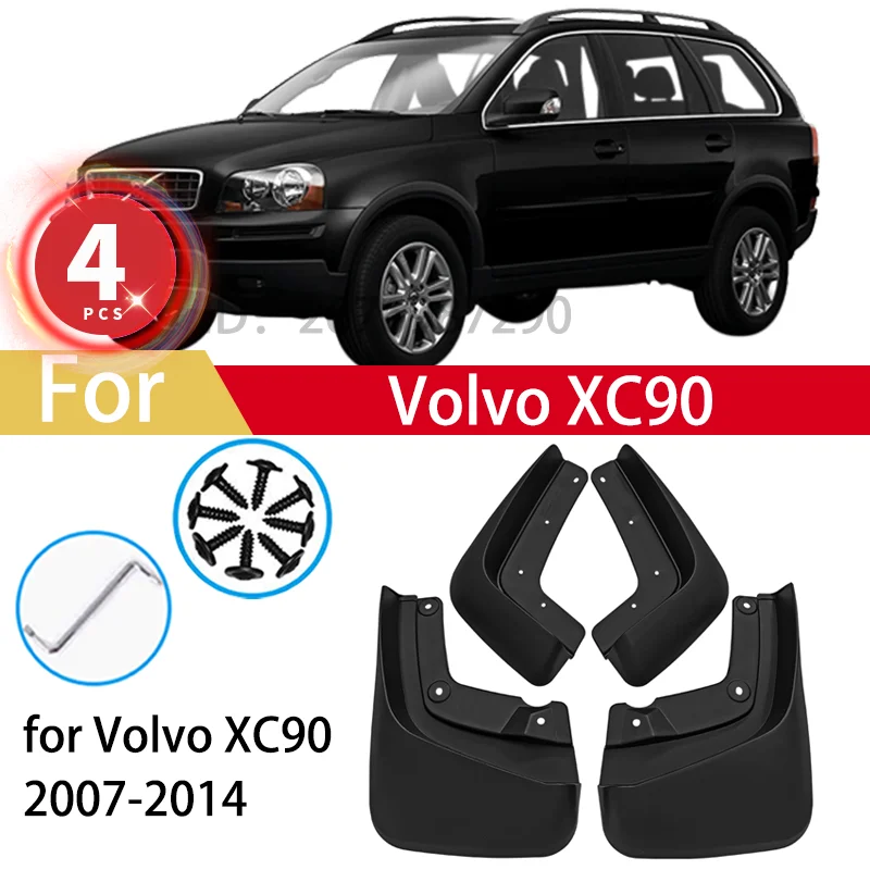 For Volvo XC90 Xc 90 2007 2008 2009 2010 2011 2012 2013 2014  Mud Flaps Guards Front Rear Fender Car Mudguards Accessories