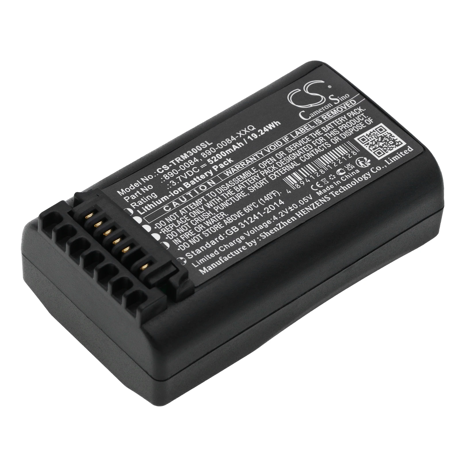 Cameron Sino 6400mAh Battery for Trimble 108571-00 53708-00 53708-PRN 890-0084 890-0084-XXQ 990651-004277 993251-MY ACCAA-101