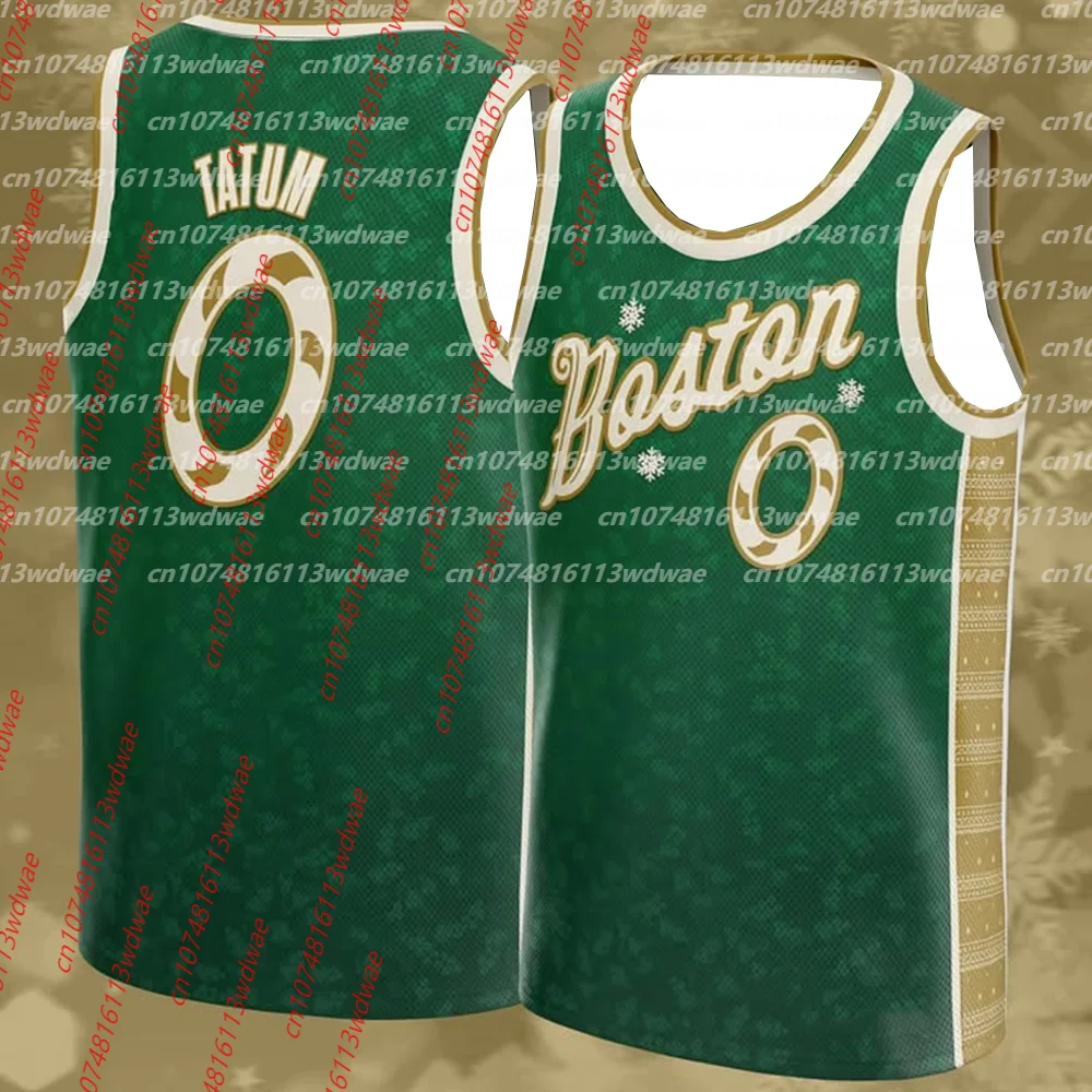 Boston #0 Tatum Basketball Jersey Men Sleeveless Tank Top Summer Breathable Vest Streetwear Sports Uniform Basketball KID
