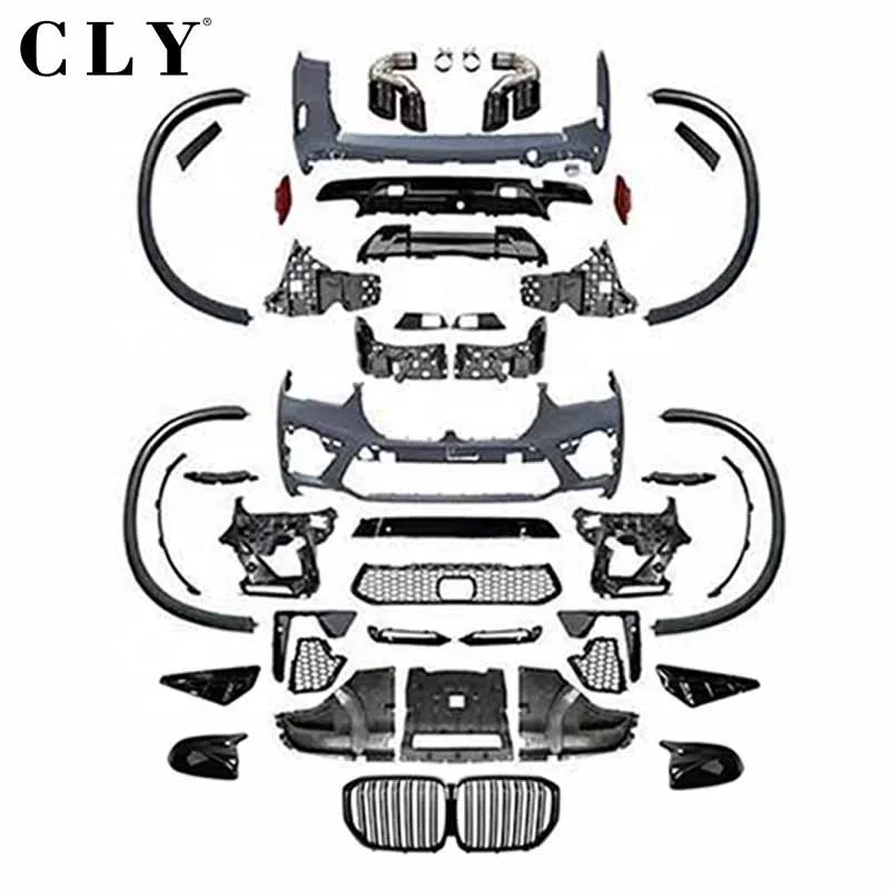 Front Rear Car Bumpers for 2020+  X5 G05 Facelift X5M Body Kits Grille Wheel Arch Fender Vents Rear Mirror Shell Diffuser Tip