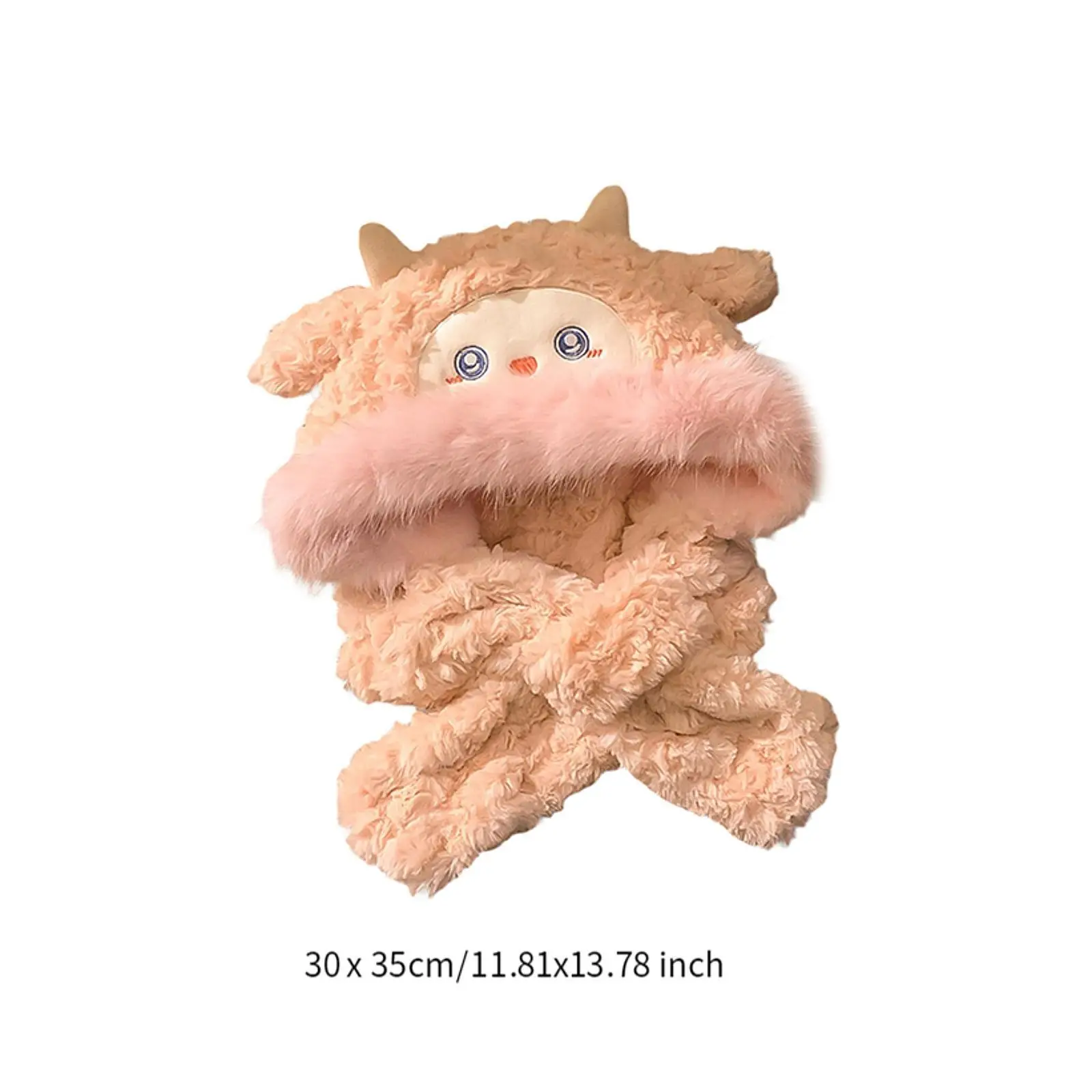 Lenço com capuz feminino proteção para os ouvidos à prova de vento aquecedor de pescoço com capuz chapéu 2