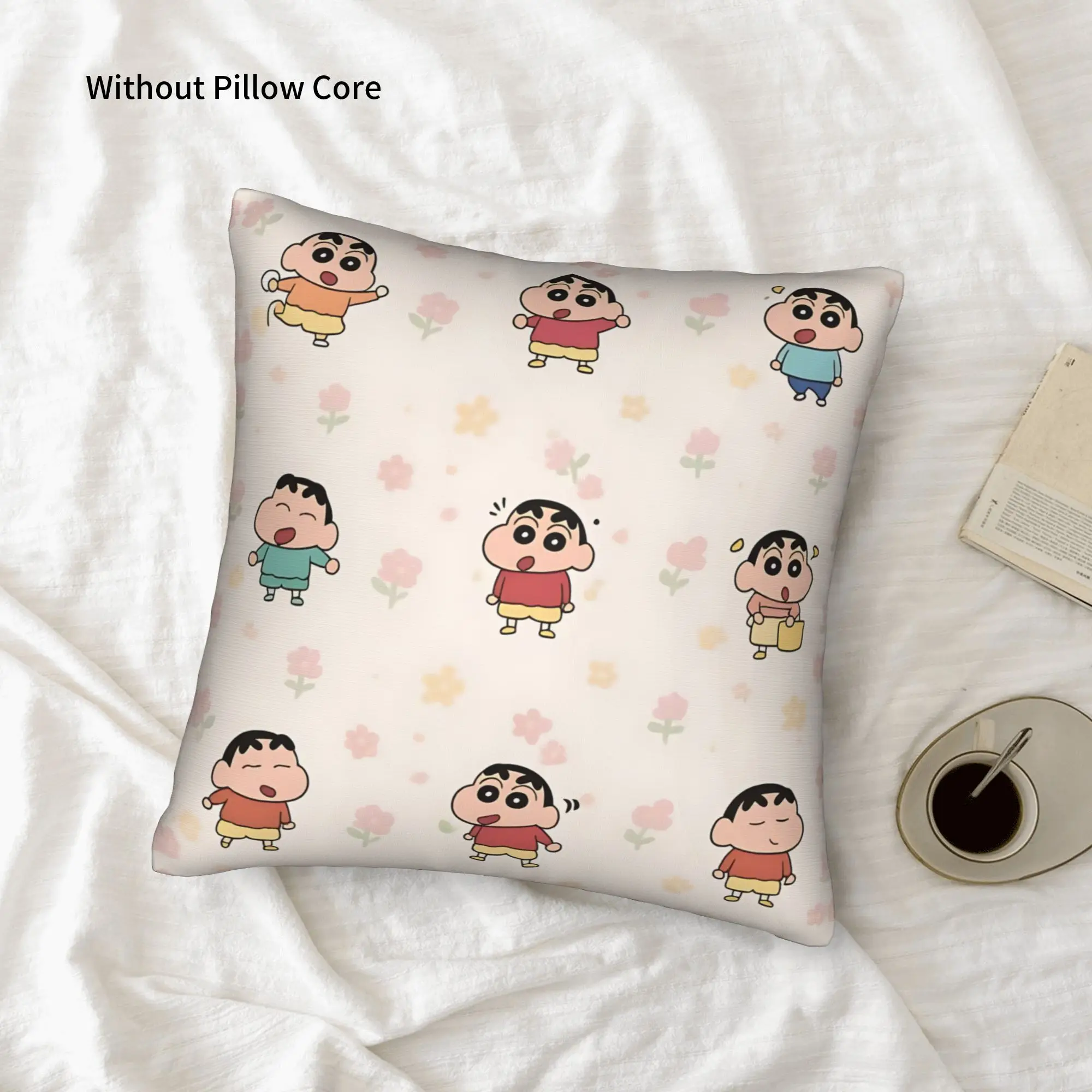 1PC Crayon S Shin chan Pillow Case Double-Sided Printing  Sofa Cushion Bedroom Bedside Pillow