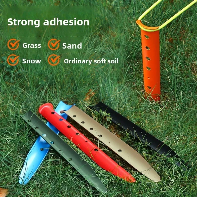 20PCS Long Size U Type Aluminum Tent Peg Windproof Ground Spike For Beach Canopy Snow Wild Camping Fix Hardware Parts