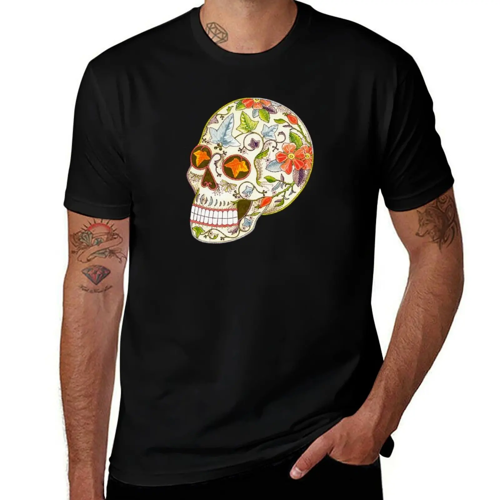 

Ivy Skull T-Shirt plus size tops luxury t-shirt funny gifts workout shirts for men