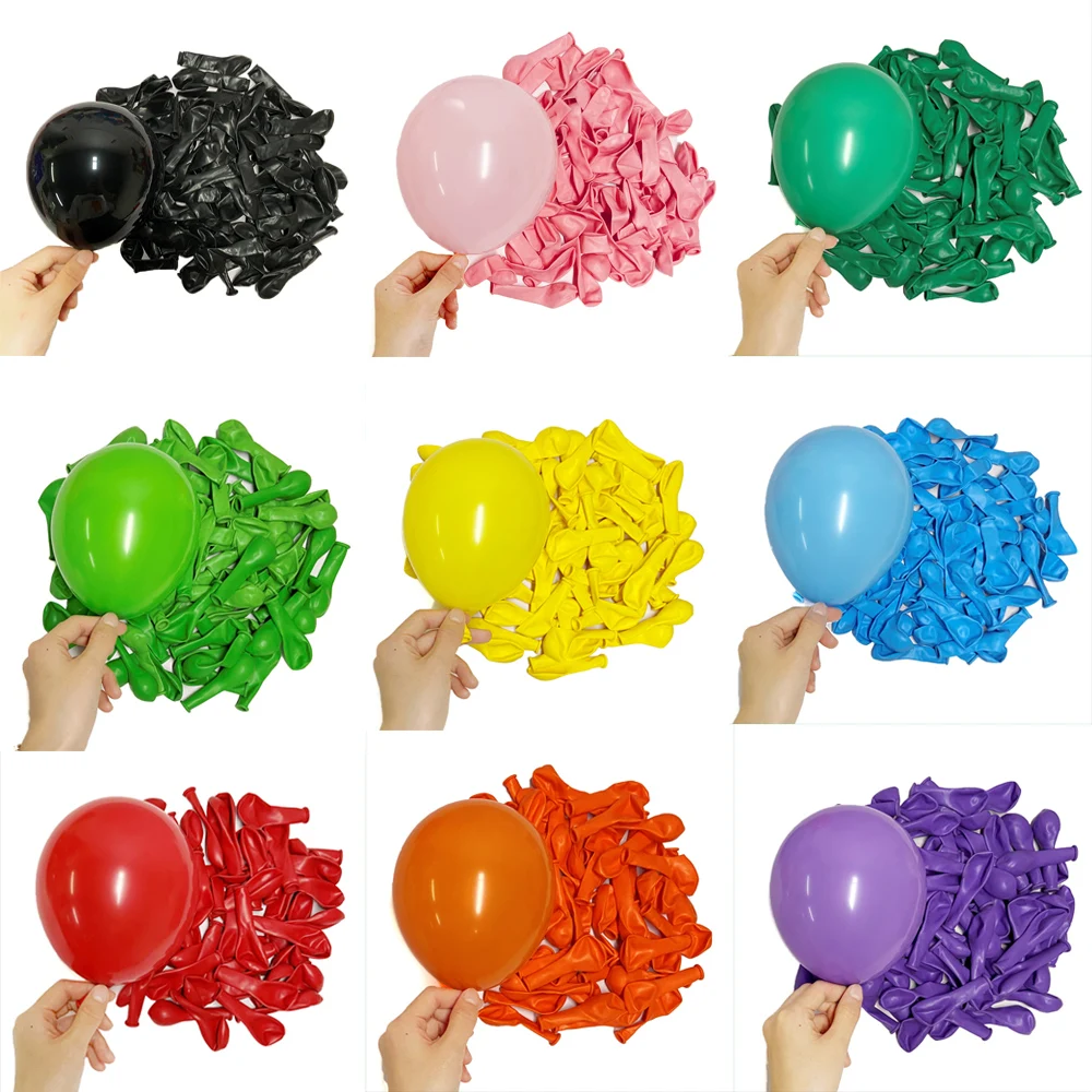 10/20/30pcs Birthday Balloons Colorful Red Blue Yellow Rainbow Latex Balloon for Baby Shower Wedding Decorations Christmas Decor